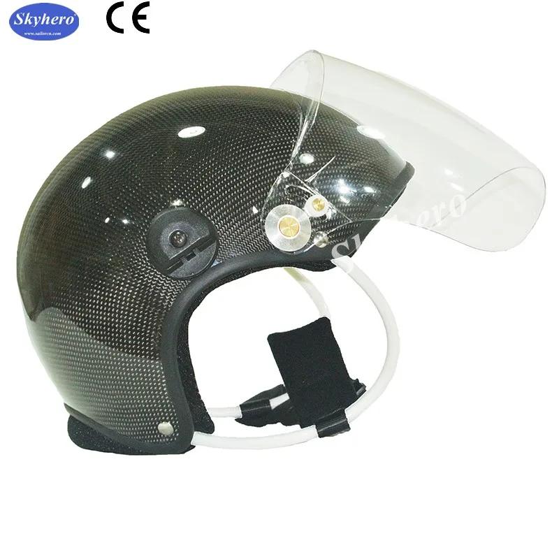 Casque de paramoteur en matériau de carbone véritable, casque de sport PPG, M, L, XL, XXL, 4 tailles