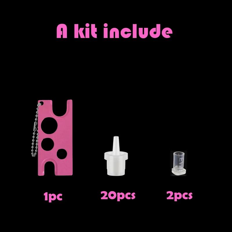 23 pièces Extension de cils colle bouchons ouvre broches de colle cils colle adhésif Kit de sauvetag