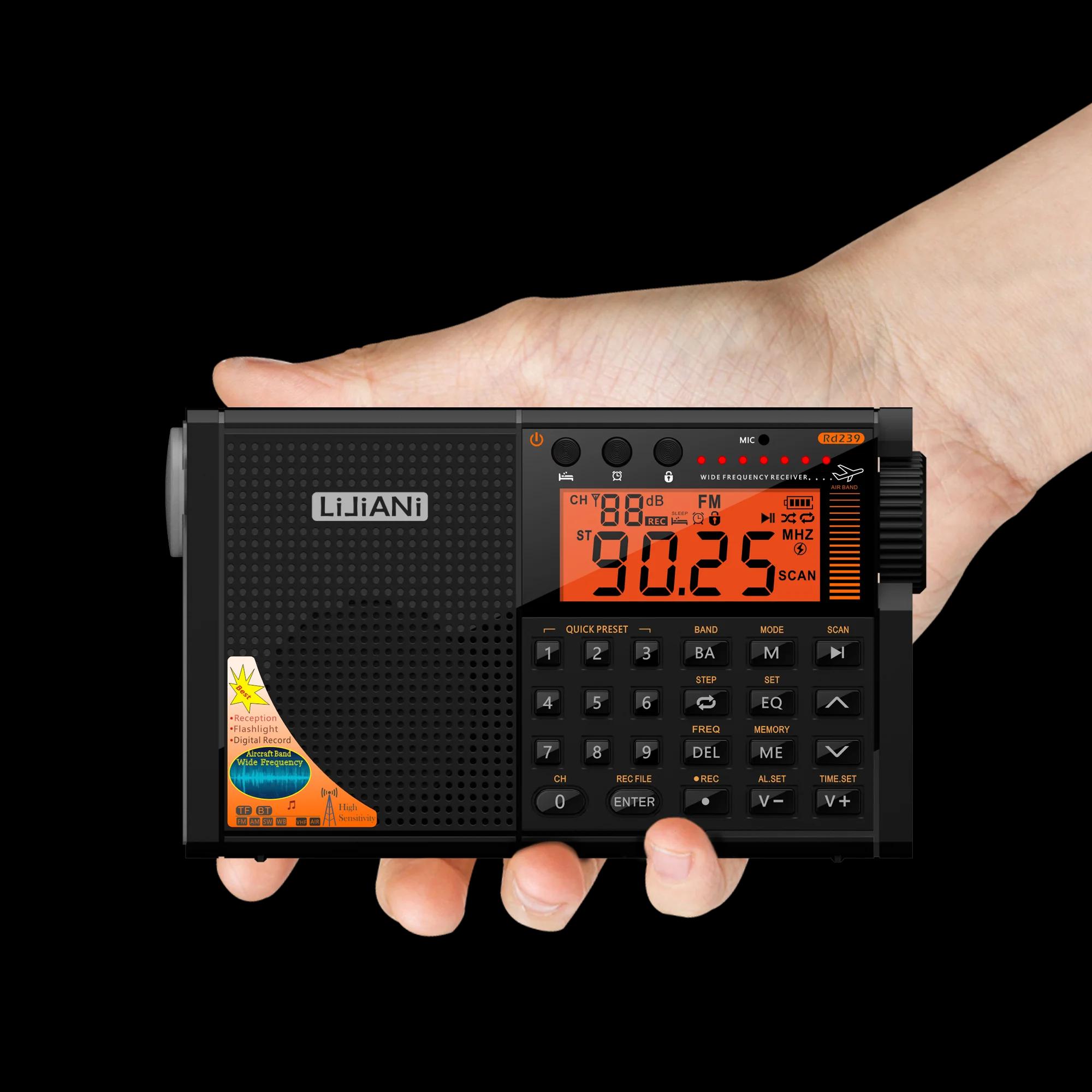 COMPANY-Radio amateur à ondes courtes, FM SW MW, VHF, Air WB, toutes bandes mondiales, Bluetooth, le