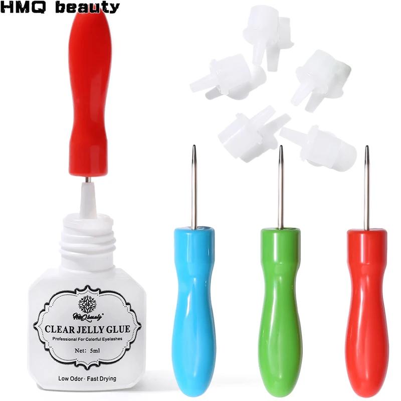 Bouteille de colle universelle pour cils, aiguille de blocage de remplacement, Extension de cils, tê