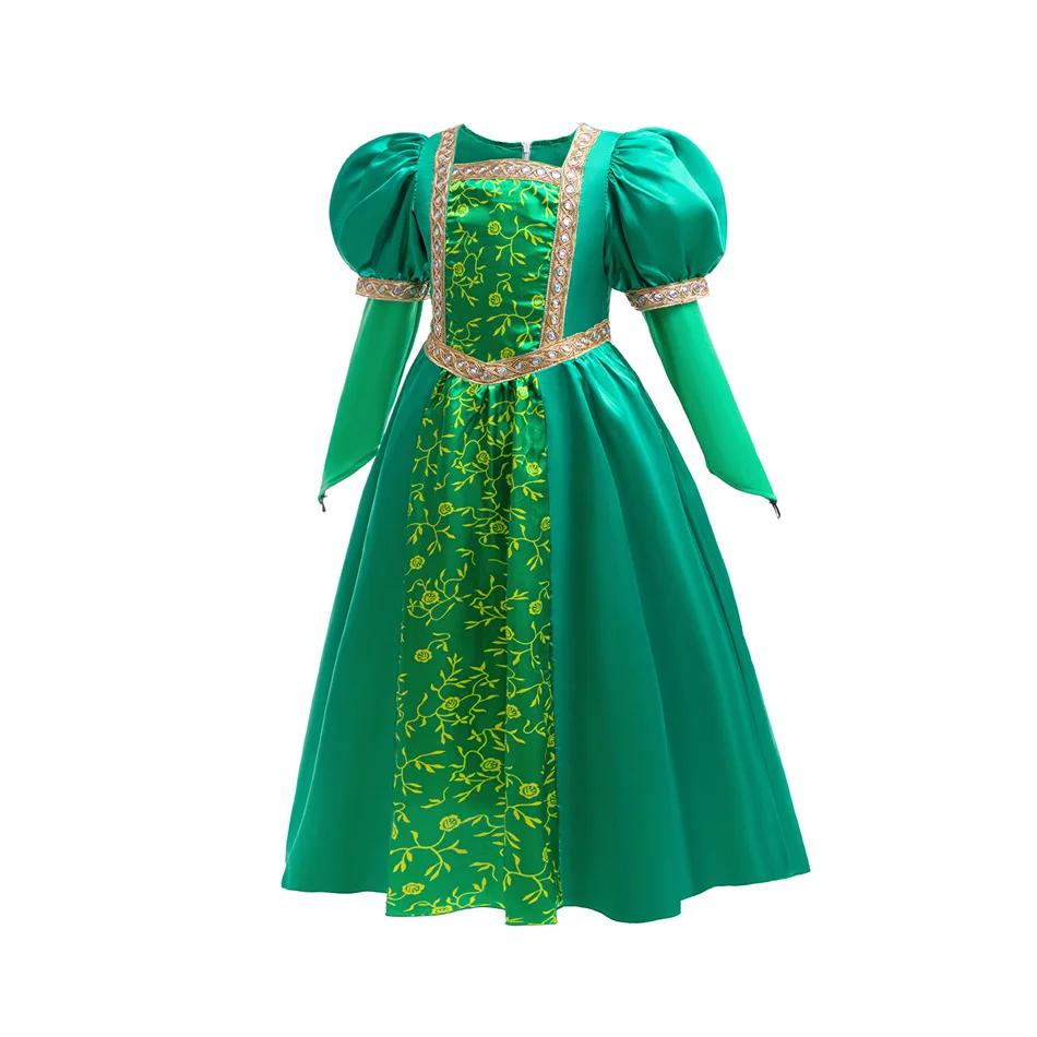 Robe de Cosplay princesse Fiona pour filles, costume de film cancers Shrek The Monsters, vêtements d