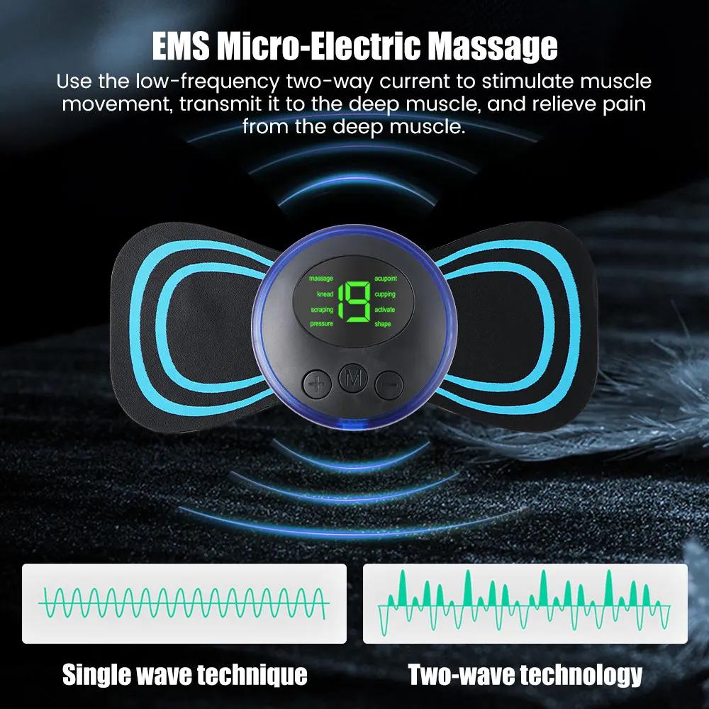 Mini masseur de cou électrique Portable EMS, civière de cou pour soulager la douleur musculaire cerv