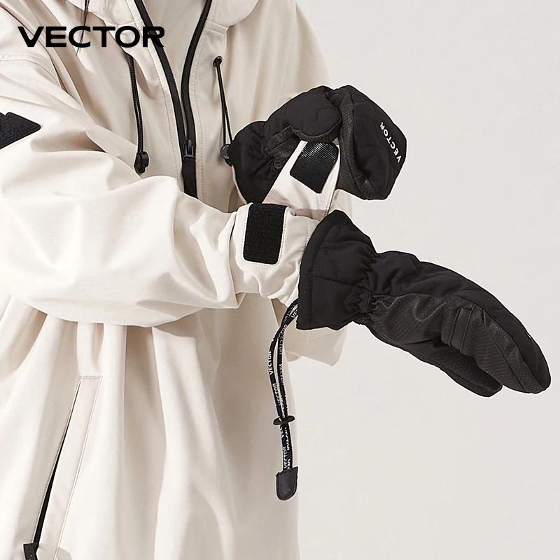 Gants de Ski VECTOR Winter pour hommes et femmes, antidérapants et coupe-vent, pour Snowboard, écran
