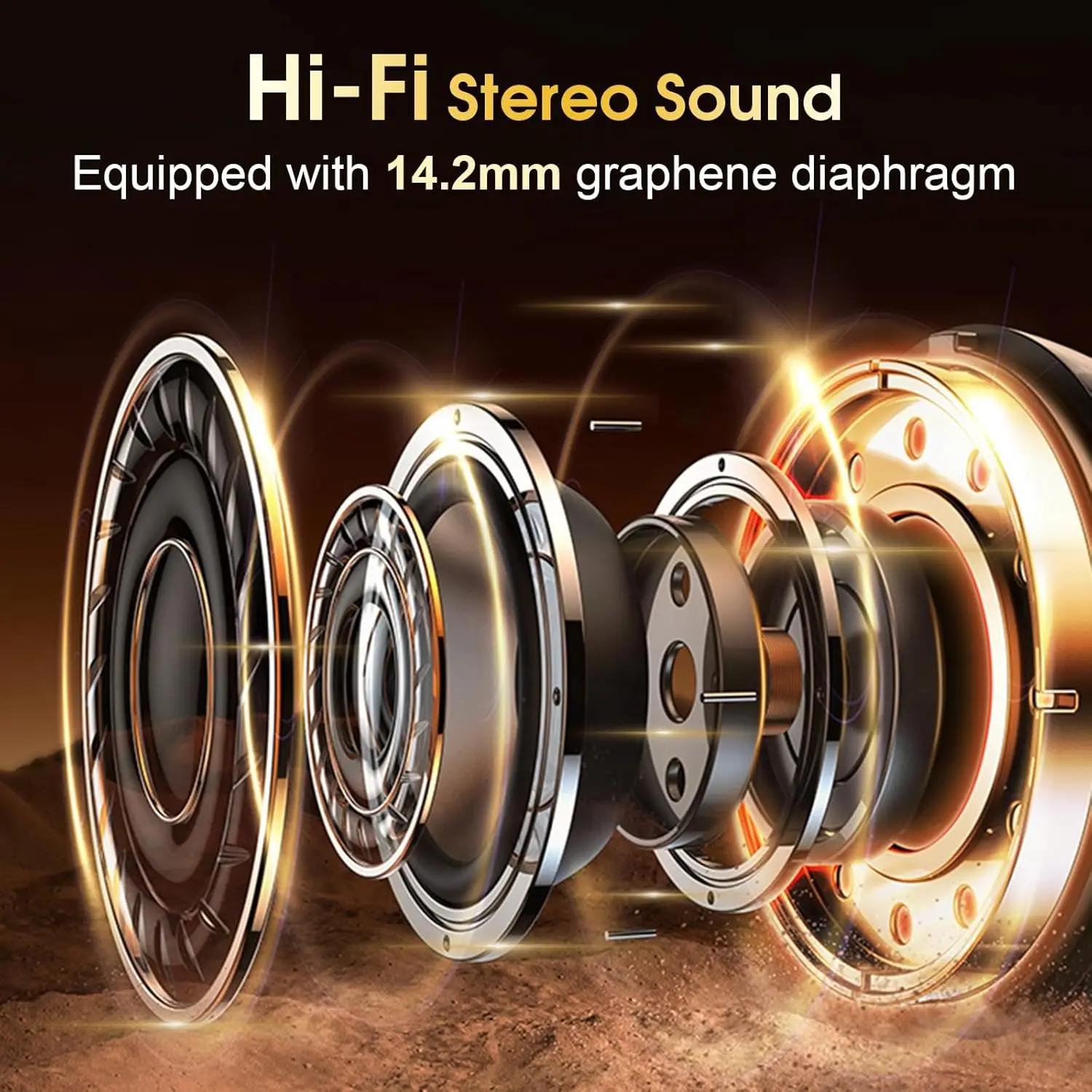 TWS sport écouteurs Bluetooth 5.4 HIFI basse sans fil casque LED tactile mains libres écouteur suppr