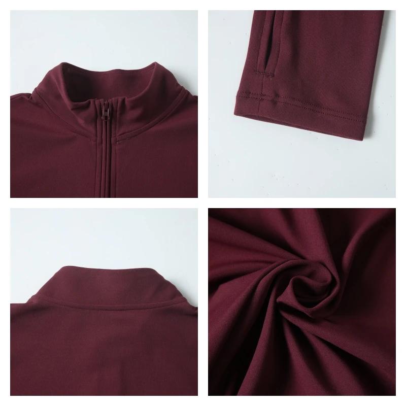 Hearuisavy – Nouveaux hauts de sport d'été à demi-zip et col montant, séchage rapide, pour yoga, fit