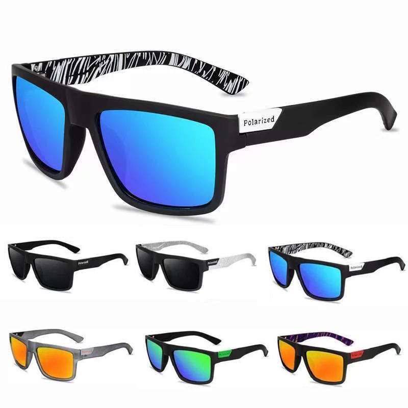 Lunettes de soleil polarisées de luxe pour hommes, carrées, Vintage, pour la conduite, l'escalade, l