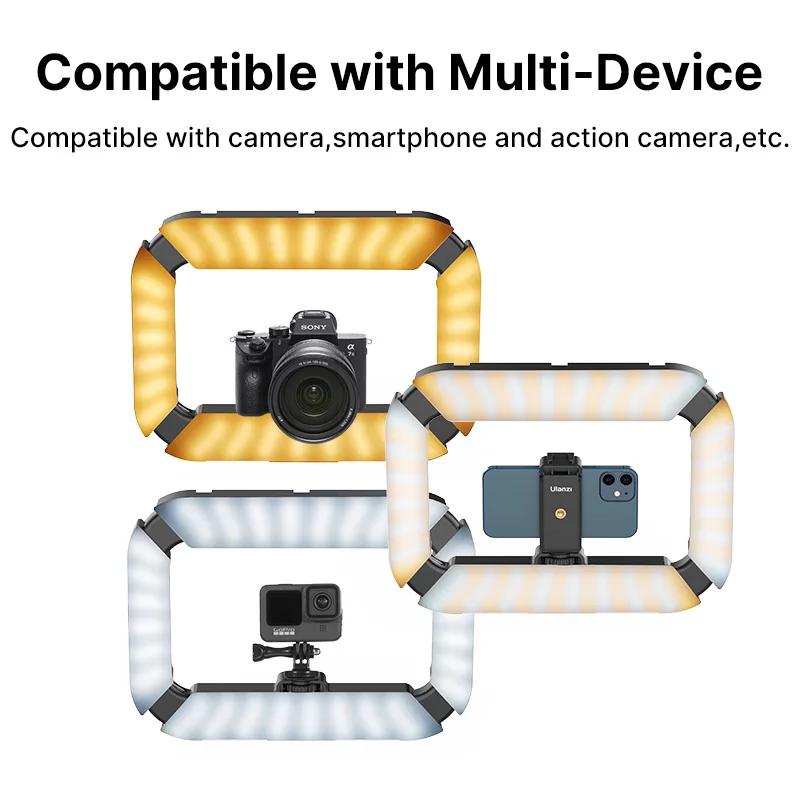 Ulanzi U200 caméra anneau lumière vidéo plate-forme lumière de remplissage pour Smartphone caméra po
