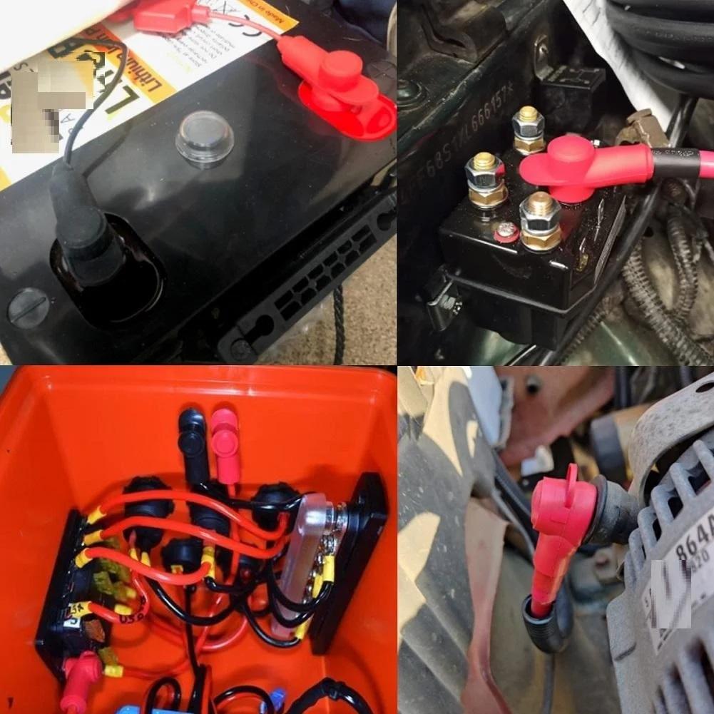 Couvercles de bornes de batterie positifs et négatifs, 10/6 pièces, isolation de batterie de voiture