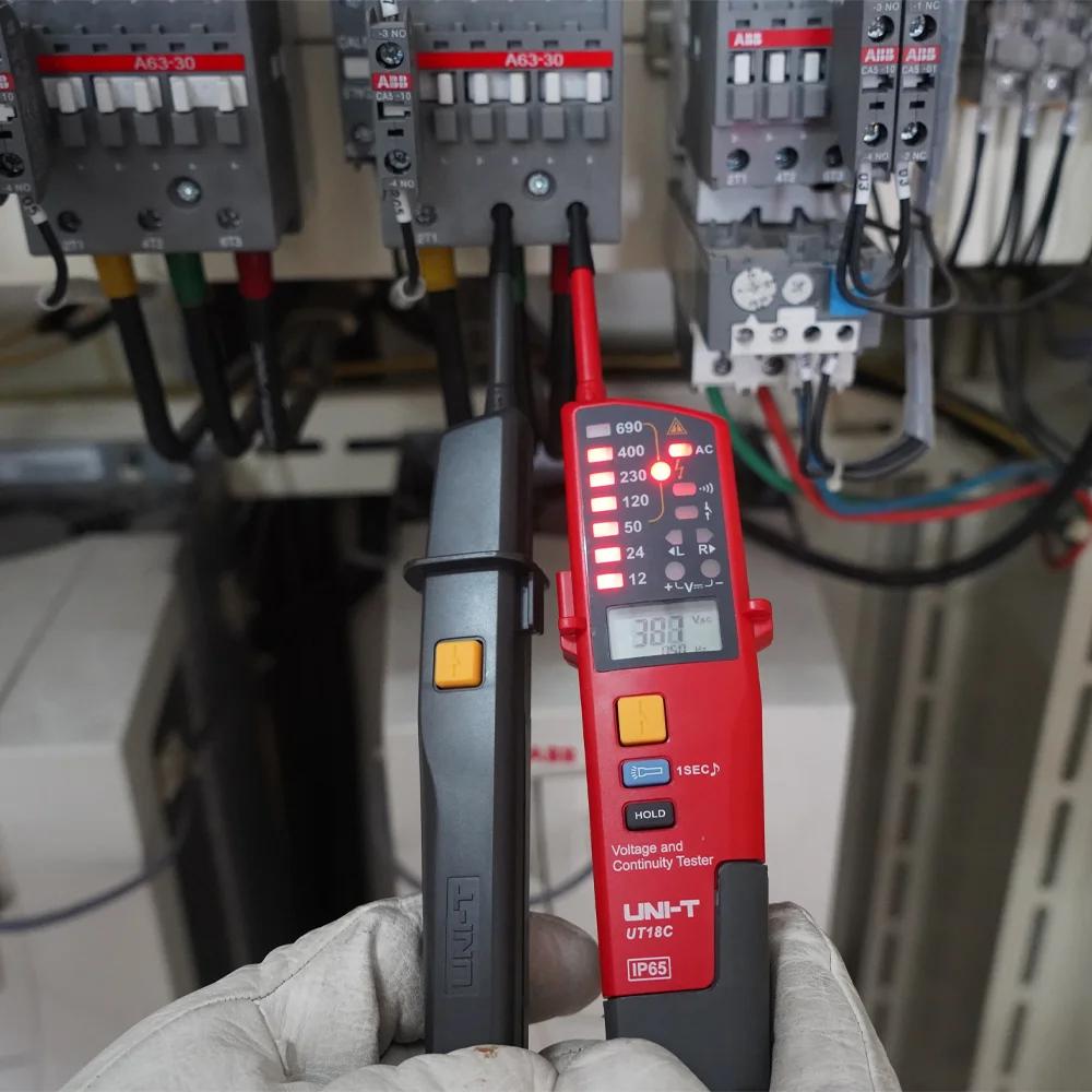 UNI-T testeur de tension UT15C UT18C UT18D sonde Volt indicateur mètre phase séquence continuité ten