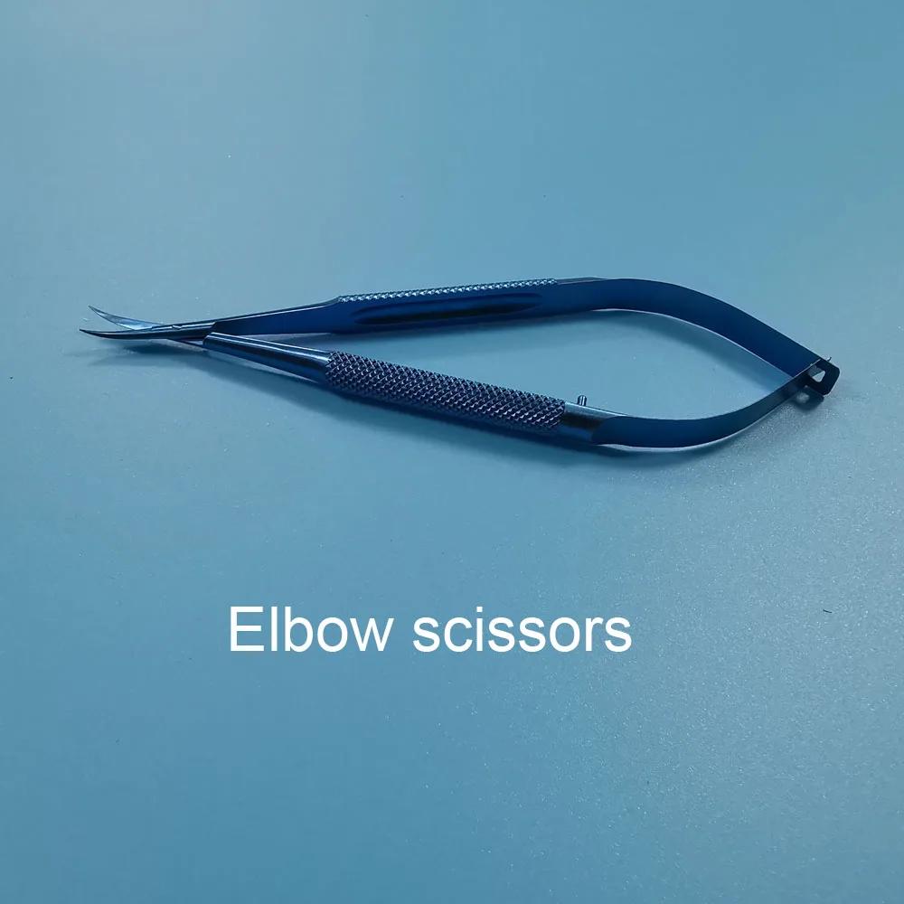Ensemble d'instruments en alliage d'itanium de 12 cm, pince, porte-aiguille, ciseaux, instruments op