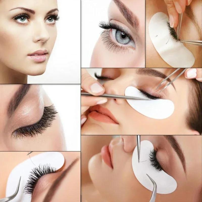 Patchs pour extensions de cils, autocollants pour les yeux, pour la construction de faux cils, 100 p