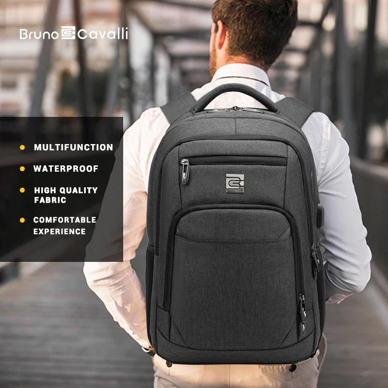 Sac à dos pour ordinateur portable avec port de chargement USB, antivol, mince, durable, voyage d'af