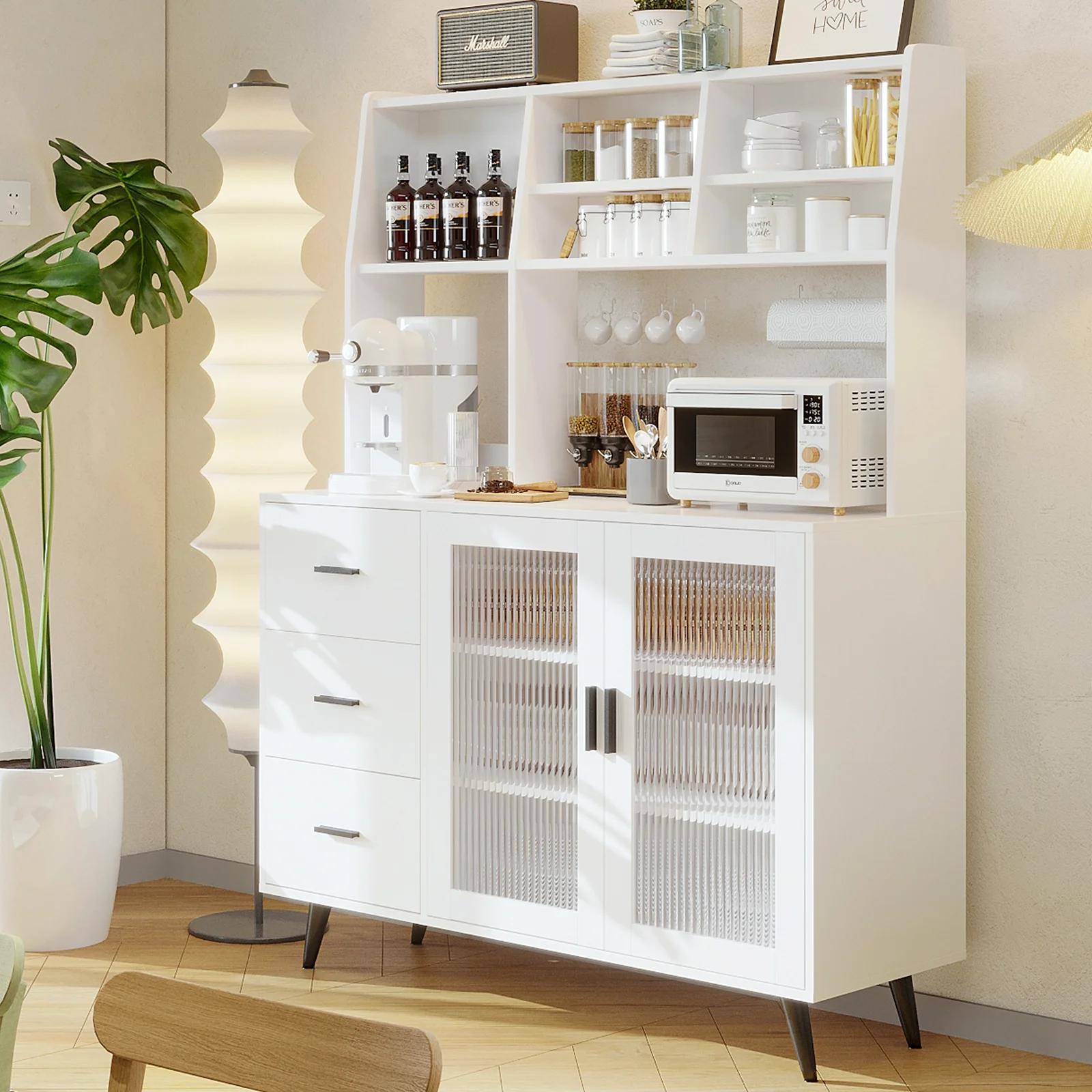 VOWNER-Armoire de rangement pour clapier de cuisine, garde-manger de cuisine autoportant avec portes