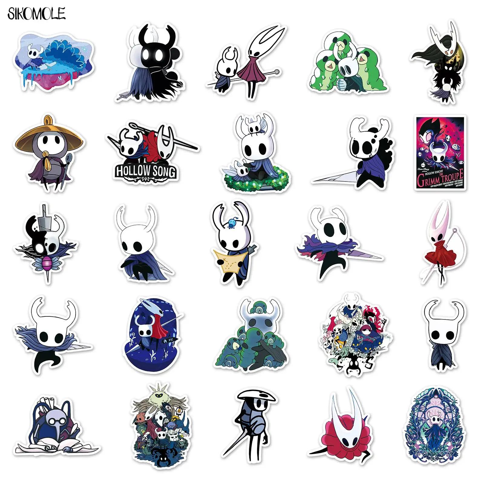 10/30/50 PIÈCES Jeu De Dessin Animé Hollow Chevalier Cool Autocollants Esthétique Enfant BRICOLAGE J