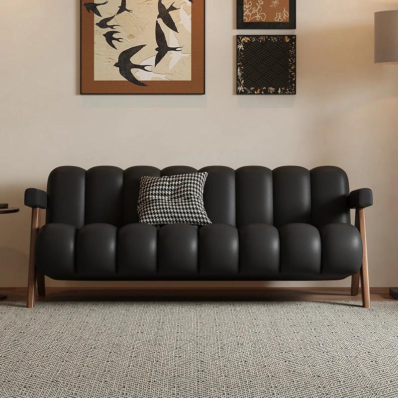 Support arrière salon canapés luxe européen concepteur moelleux canapés moderne minimaliste Divano L