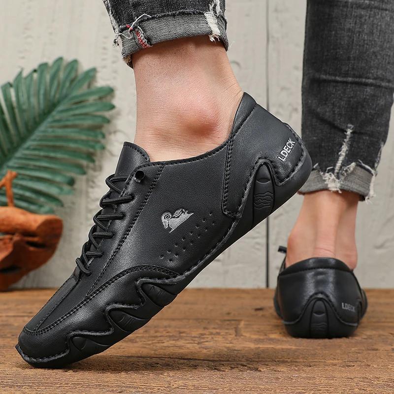 Mocassins homme marque de mode semelles souples - Chaussures confortables pour marche et conduite