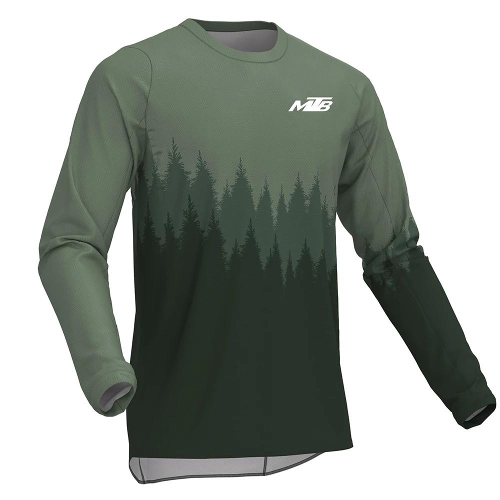 Maillots de cyclisme de Motocross à manches longues pour hommes descente VTT chemises vtt tout-terra