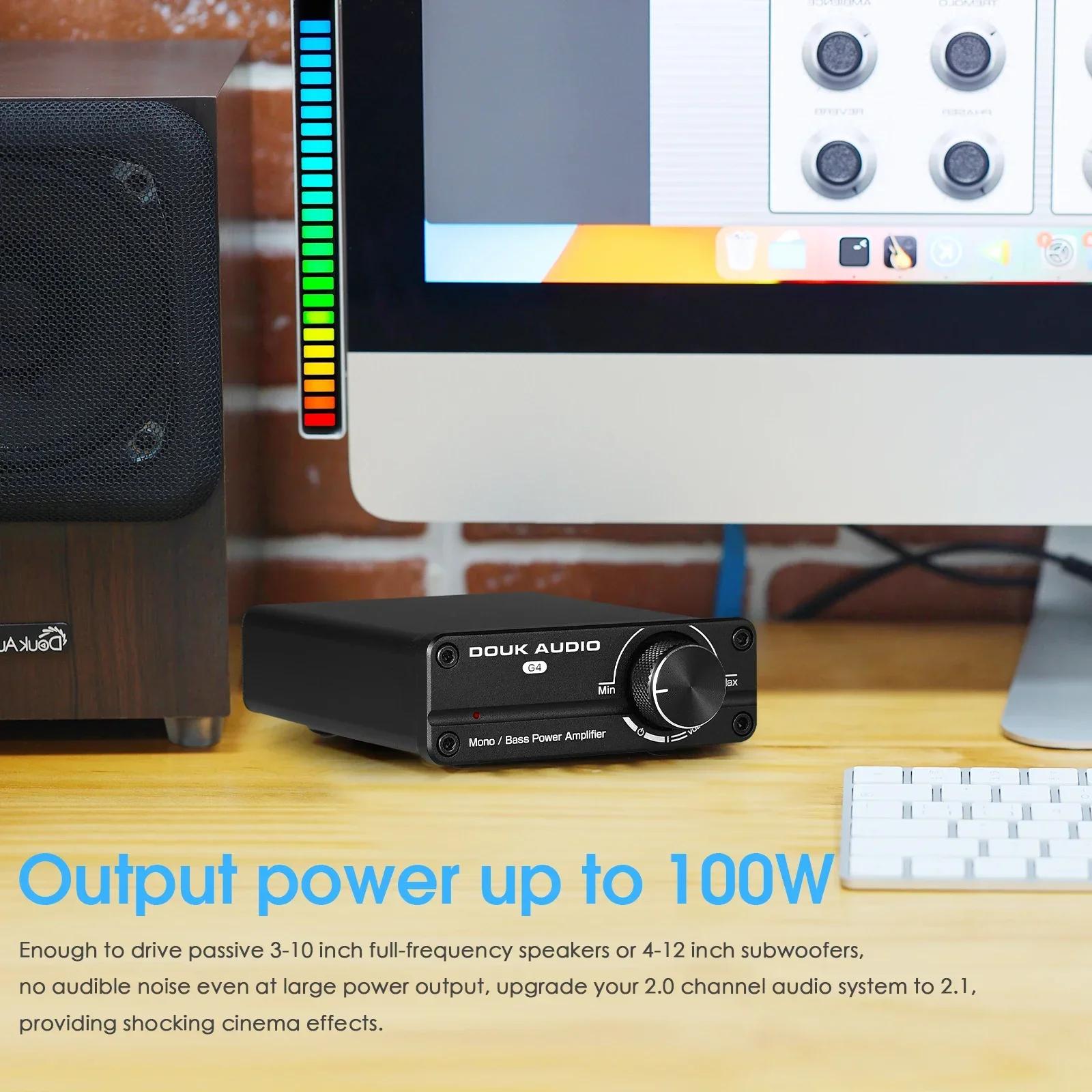 Douk Audio G4 Mini caisson de basses/amplificateur numérique Mono canal pleine fréquence Audio HiFi