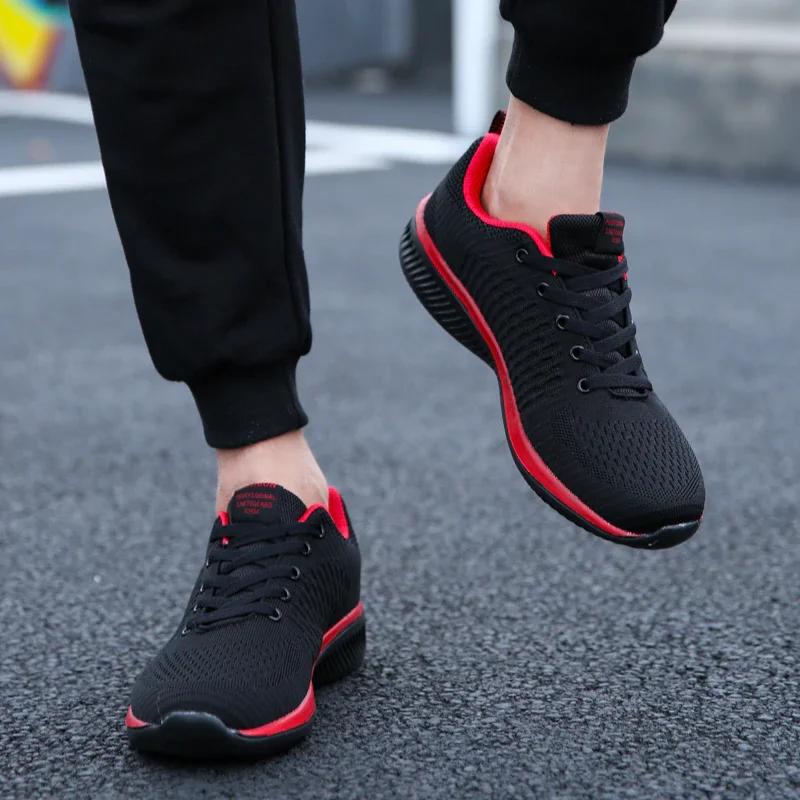 Baskets respirantes en tricot pour hommes et femmes, chaussures de sport, course à pied, marche, déc