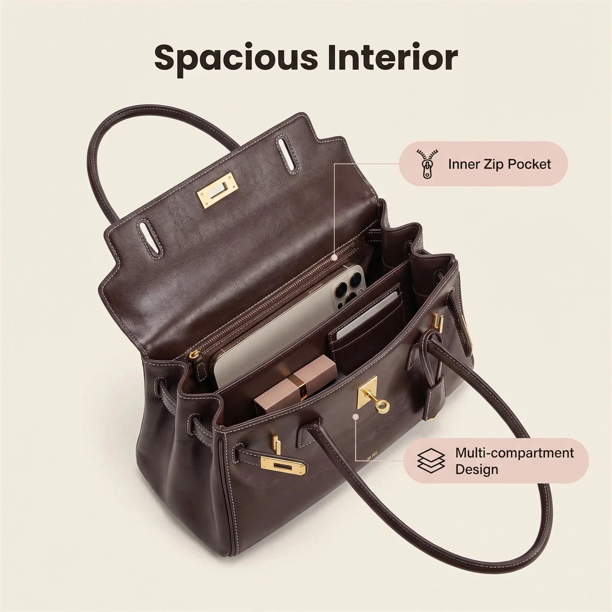 Sac sous le bras JW PEI Yara pour femme, sac à main tendance en cuir souple avec boucle de verrouill