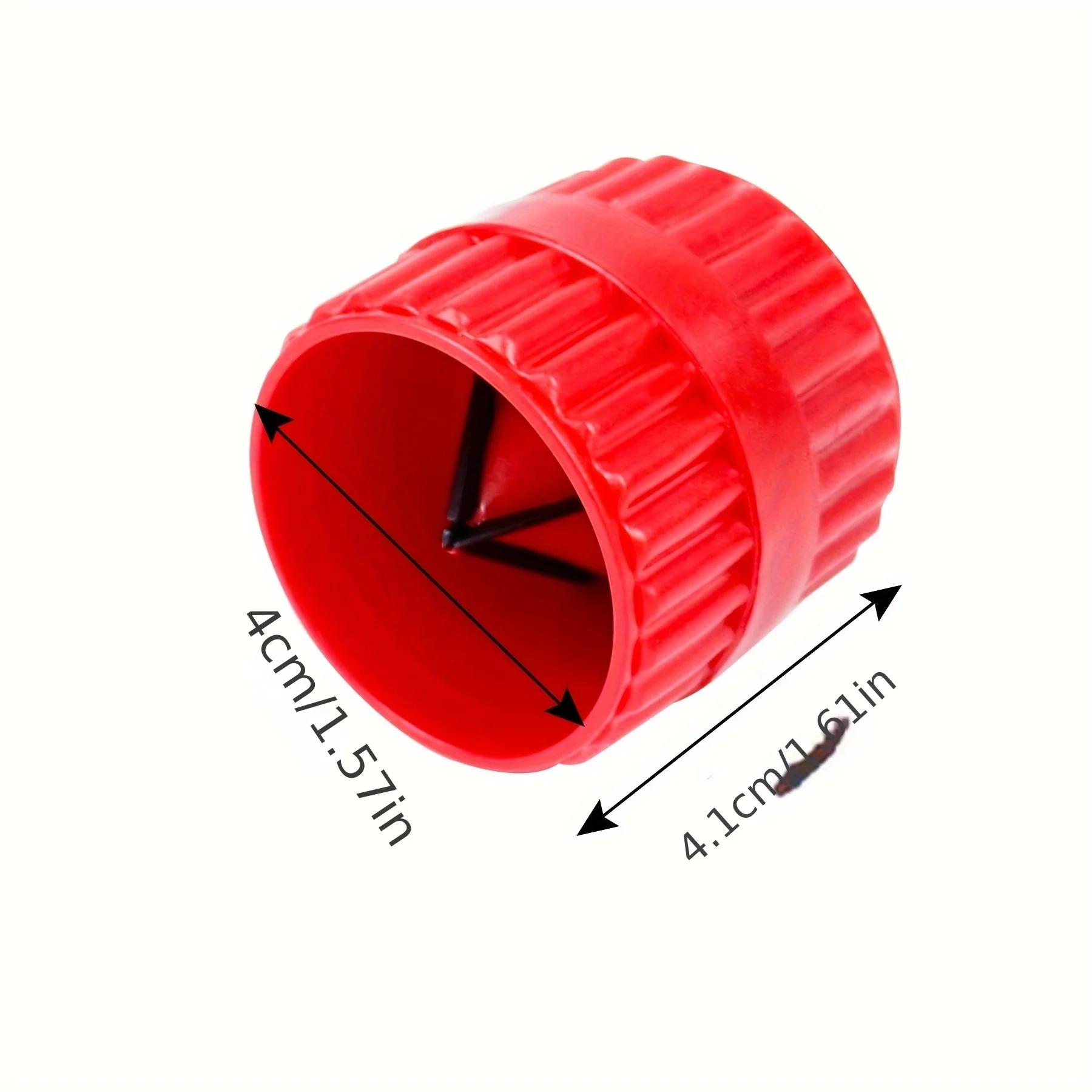 Tube externe interne rouge, tuyaux métalliques, outil d'ébavurage robuste, outil de chanfrein pour T