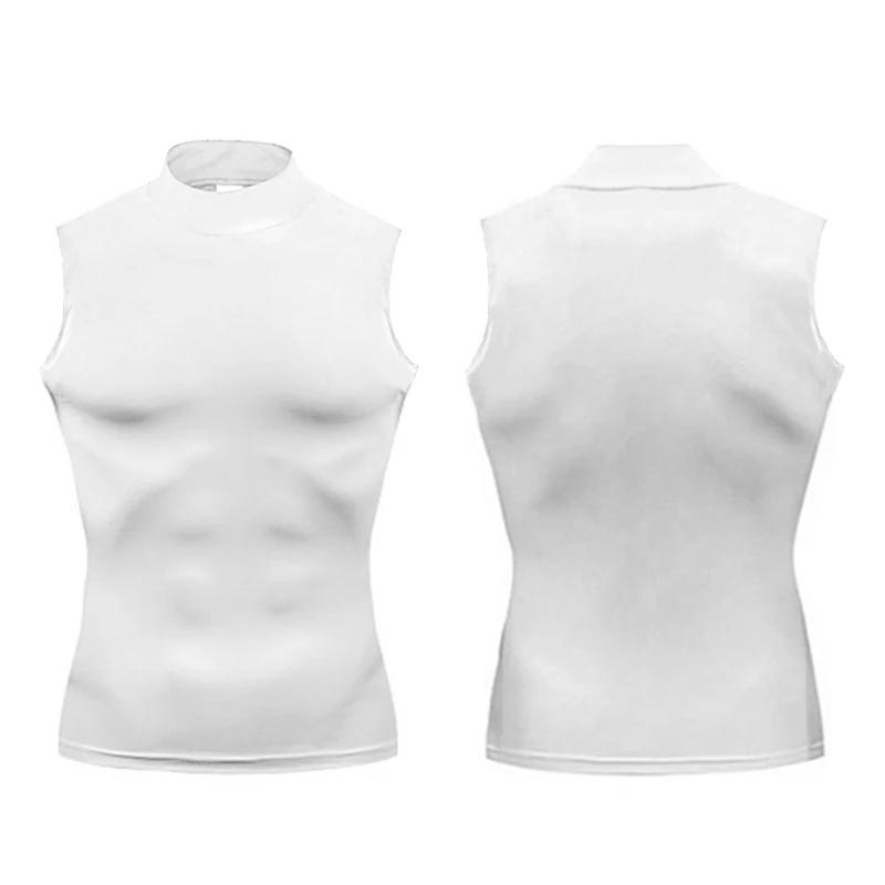 Chemise compression homme débardeur fitness - T-shirt élastique sans manches pour musculation et running