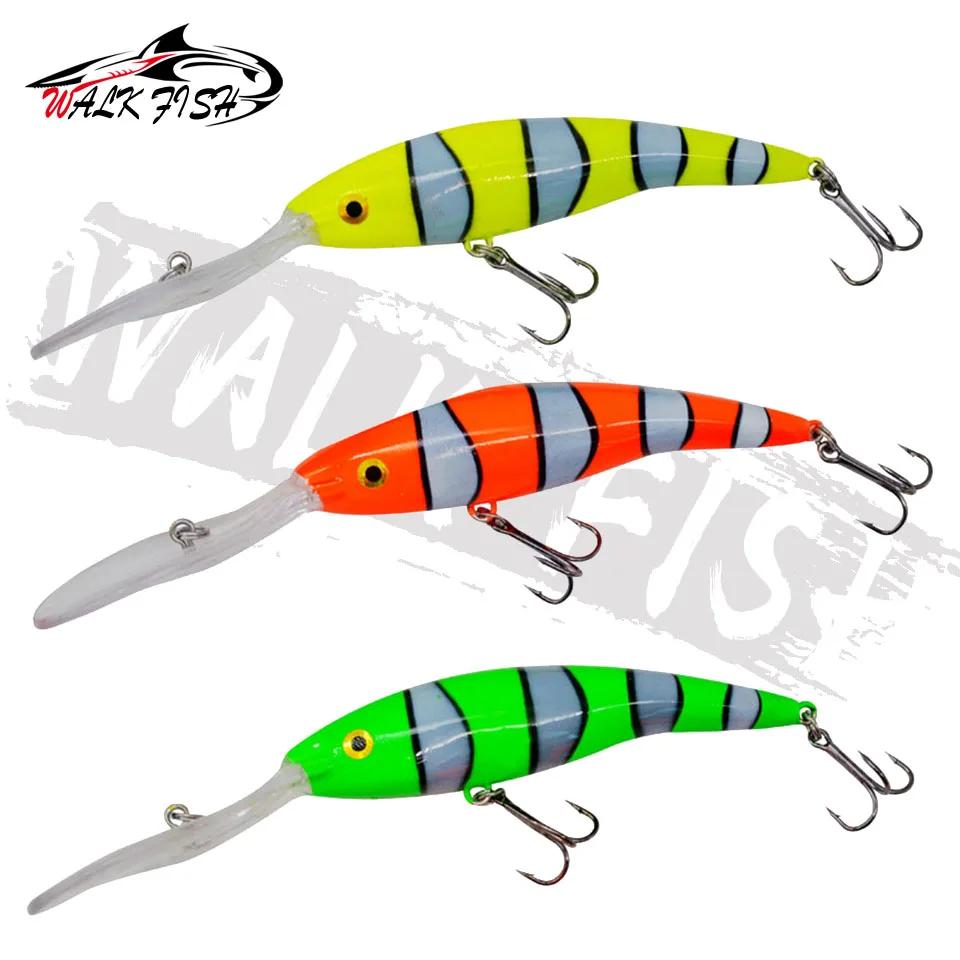 WALK FISH 1 pièces nouveau leurre de pêche méné longue langue conseil 14g/13.5 cm leurre en plastiqu