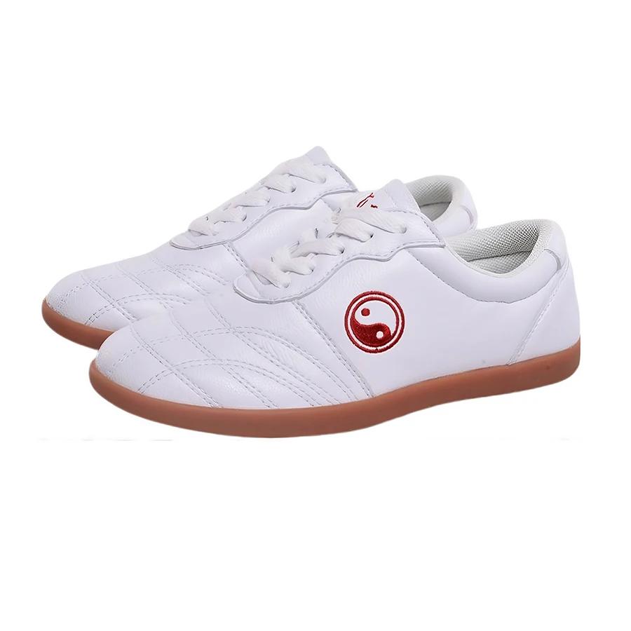 Chaussures de tai chi souples pour personnes d'âge moyen et âgées, en cuir, semelle en tendon de bœu