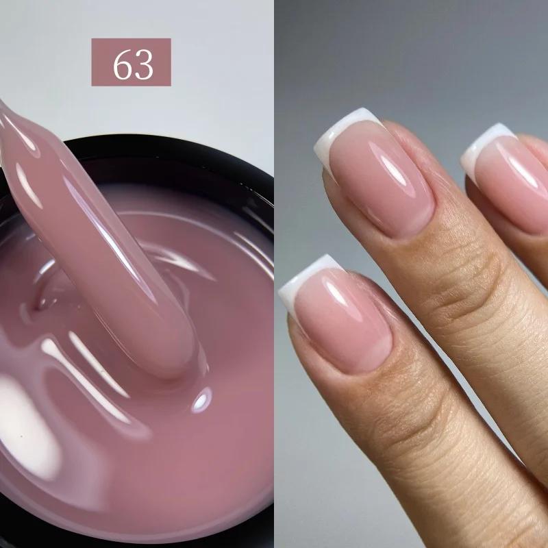 MSHARE 50ml bébé rose constructeur ongles Gel Hema Tpo Gel gratuit Construction des ongles Gel auto-