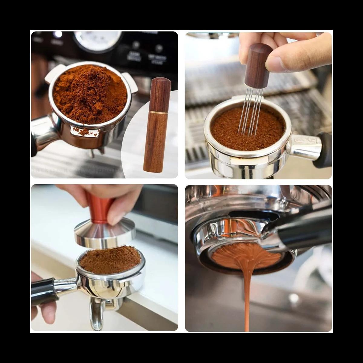 Agitateur de café expresso portable, outil de distribution d'espresso, 6 lames grossières, document