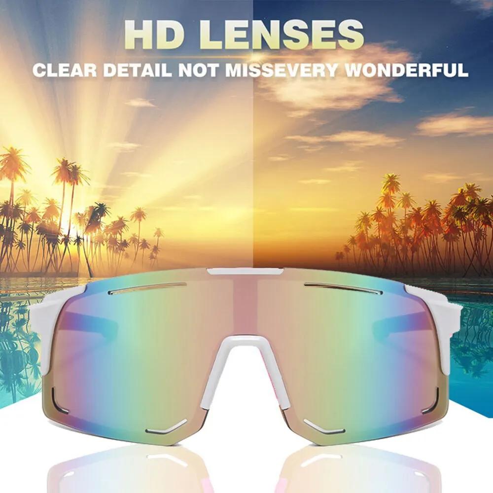 Lunettes de soleil de cyclisme polarisées pour hommes et femmes, lunettes coupe-vent, verres polaris