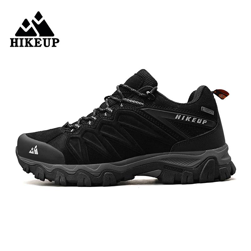 HIKEUP chaussures de randonnée en cuir de haute qualité Durable Sport de plein air hommes Trekking c