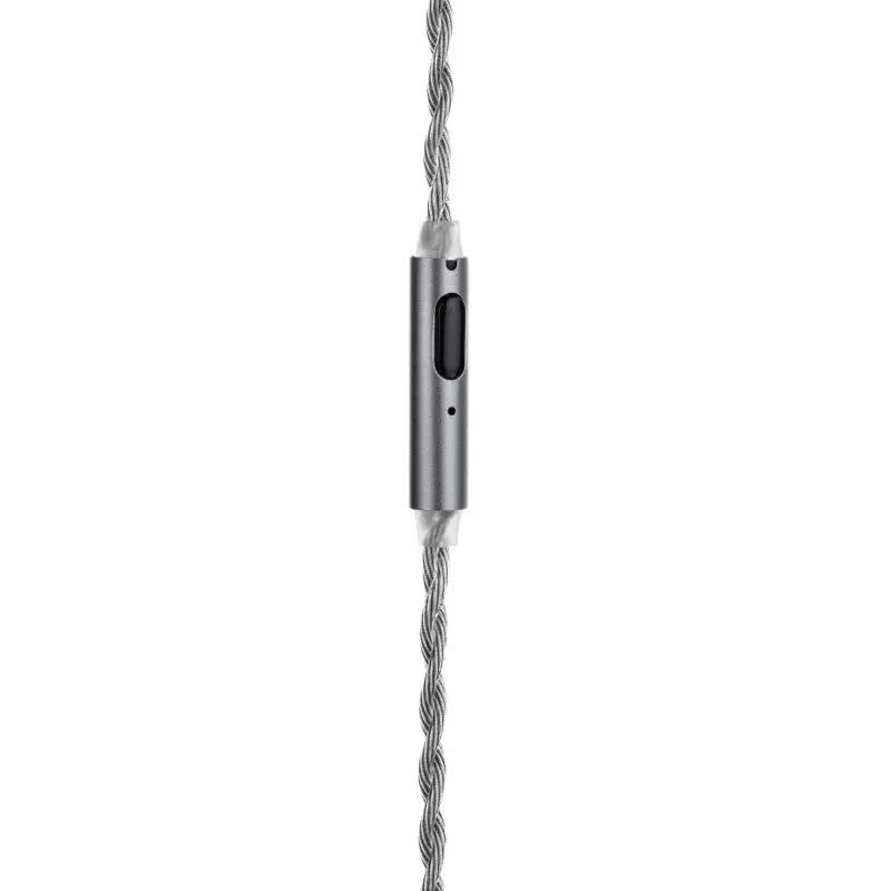 Câble de mise à niveau du microphone MOONDROP MC2, 3.5mm 0.78mm, 2 broches, plaqué cuivre et argent