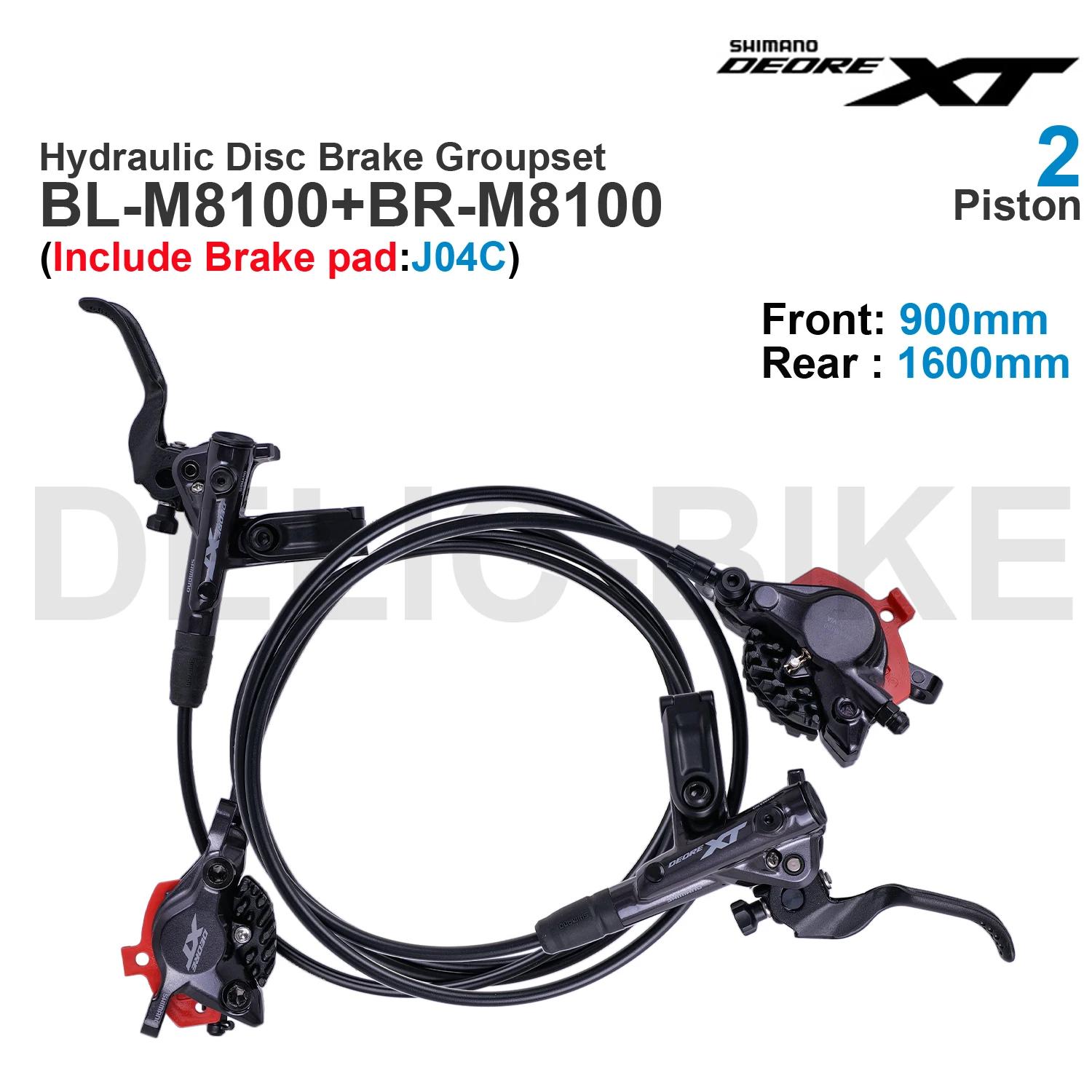 Shimano – ensemble de freins hydrauliques XT M8100, 2 pistons, BL-M8100, BR-M8100, BR-M8120, 4 pisto