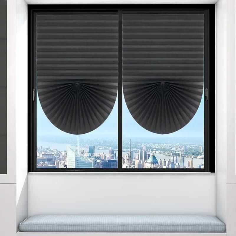 Store occultant pour fenêtre, stores plissés, abat-jour sans fil, filtrage de la lumière, pour salle