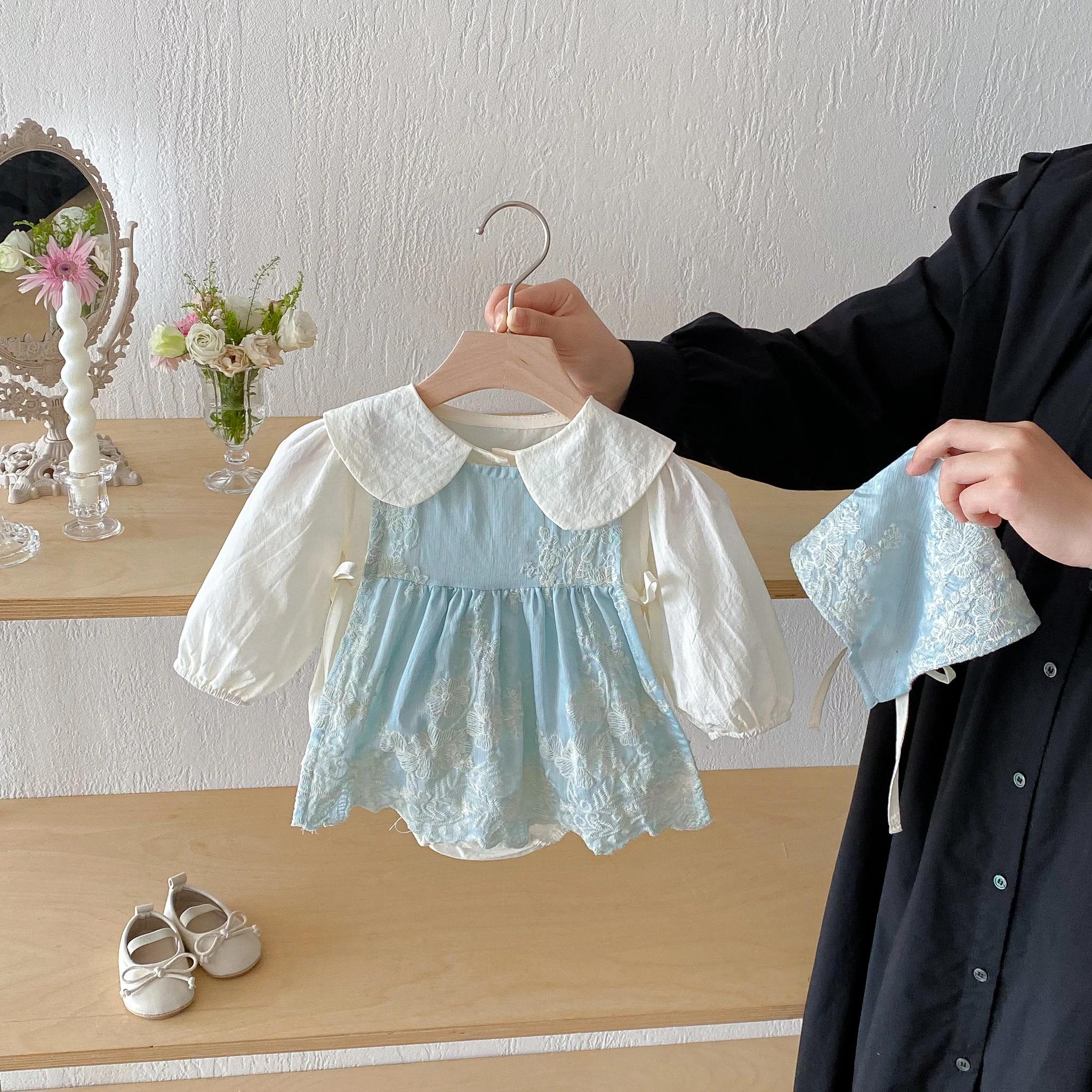 Collection automne 2025 : costume une pièce pour bébé, costume plat élégant pour bébé fille, ensembl