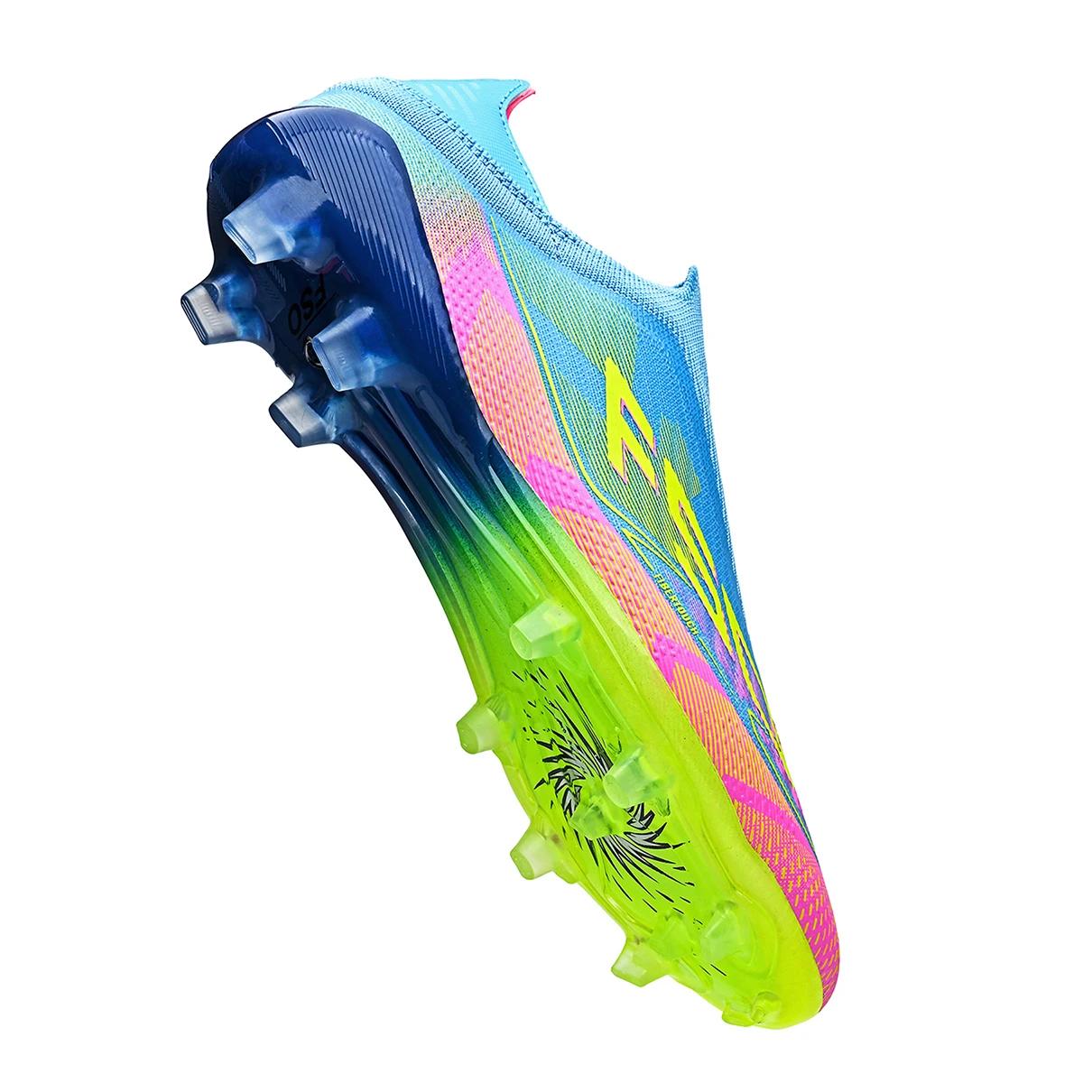 Chaussures de football pour adultes, bottes antidérapantes, crampons AG/FG, chaussures de football r