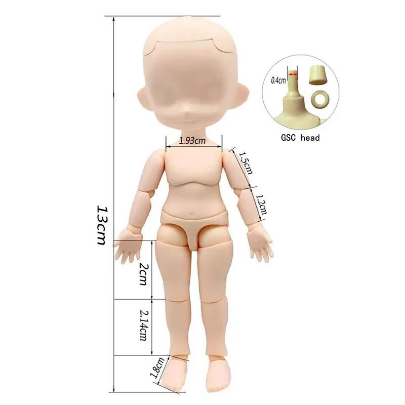 Corps OB11 ou tête cgc rose/normal/blanc/coffe peau corps 1/12 Bjd poupée accessoires habiller jouet