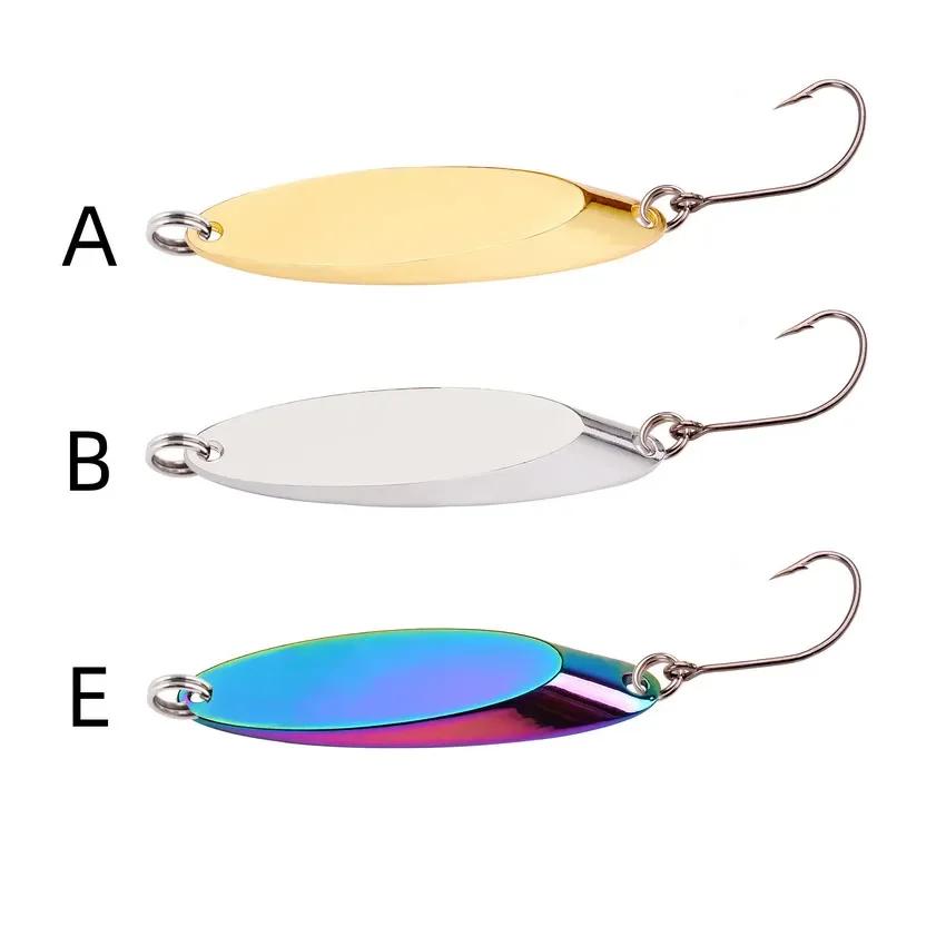 1PC 3g-28g pêche cuillère en métal leurre appâts durs appâts de basse argent or cuillère leurre de p