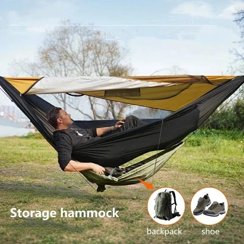 2025 nouveaux petits hamacs de stockage en plein air pour Camping Portable voyage jardin Nature rand
