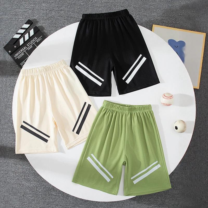Ensemble de 1/3 pièces de shorts décontractés multicolores à séchage rapide pour enfants, pantalons
