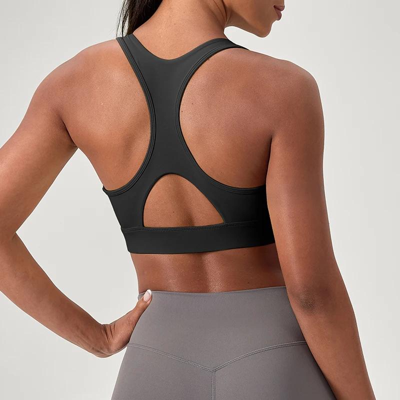Soutien-gorge de Sport pour femmes, débardeur de Fitness, Yoga, Sexy, décolleté en v profond, sous-v