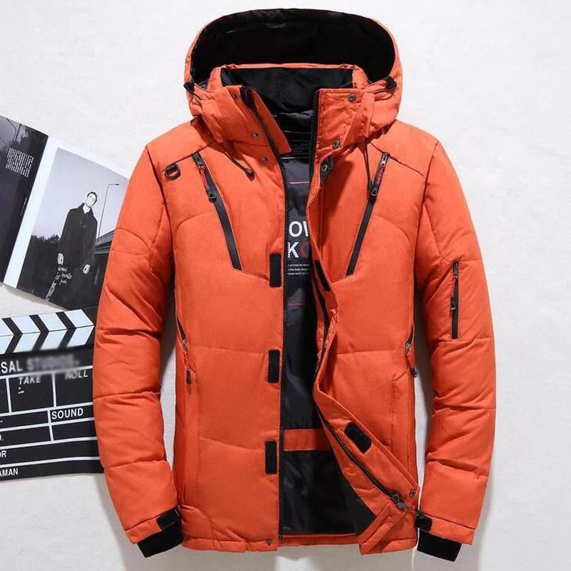 -20 degrés doudoune mâle hiver Parkas hommes blanc canard doudoune à capuche extérieur épais chaud r