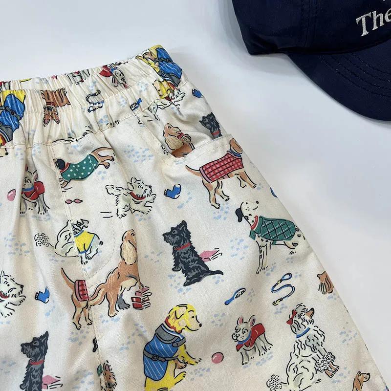 Pantalon décontracté ample pour enfants, motif chiens de dessin animé, collection Printemps-Automne