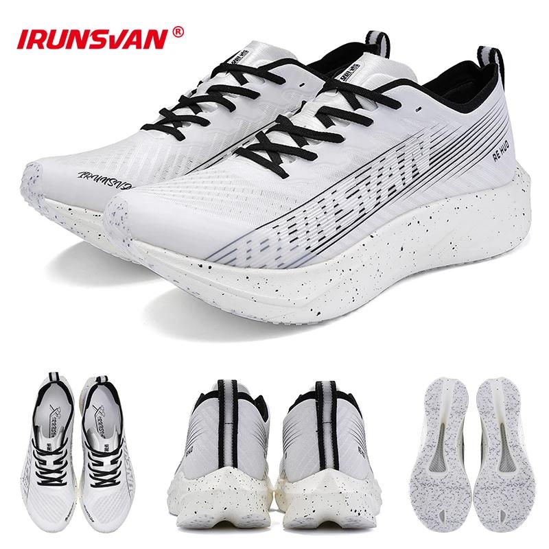 IRUNSVAN-HEAT 2024 Carbon Plate Sneakers pour hommes et femmes, Chaussures de course sur sentier, Ch