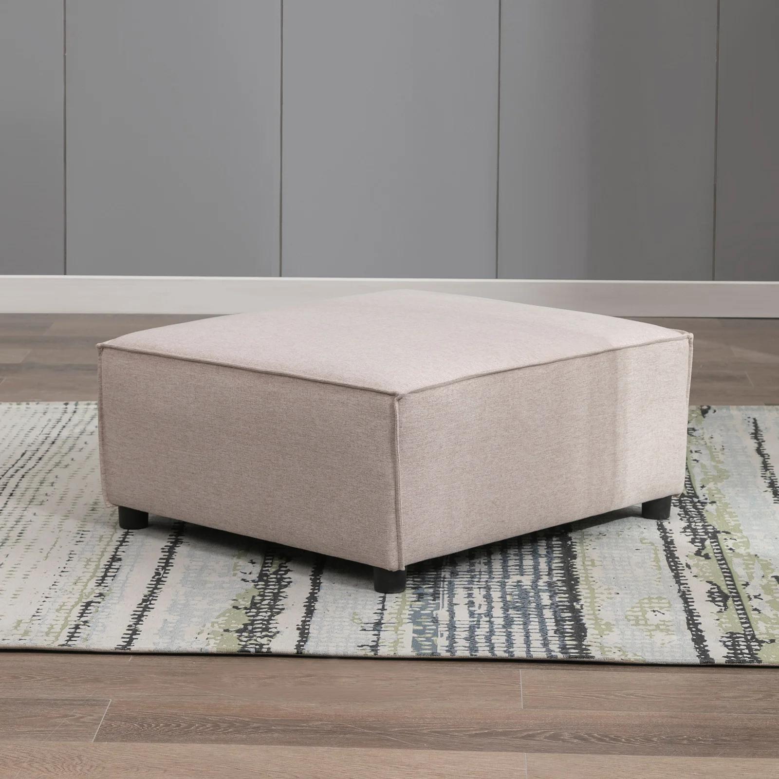 HORGgland-Canapé modulaire convertible carré O, canapé d'angle moderne, chaise sans bras simple au s