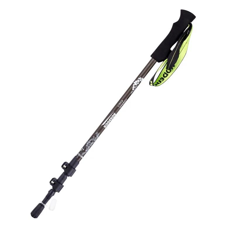 Bâtons de marche carbone 3 sections 63-135cm avec poignée EVA pour randonnée et alpinisme