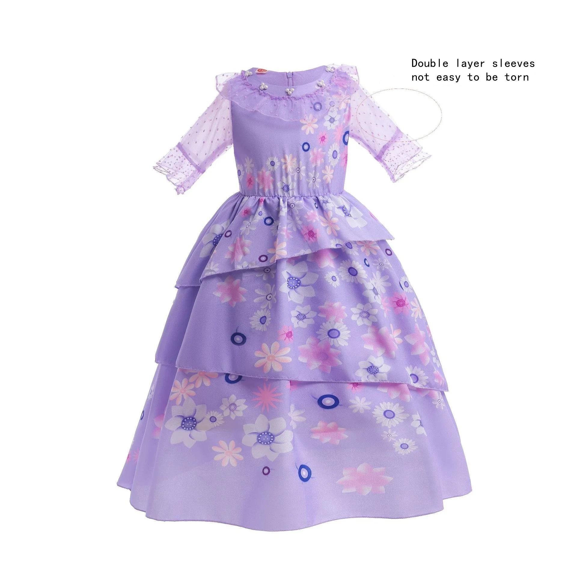 Isabella robe à breloques fille robe de princesse fantaisie fête enfant vêtements Halloween noël fêt