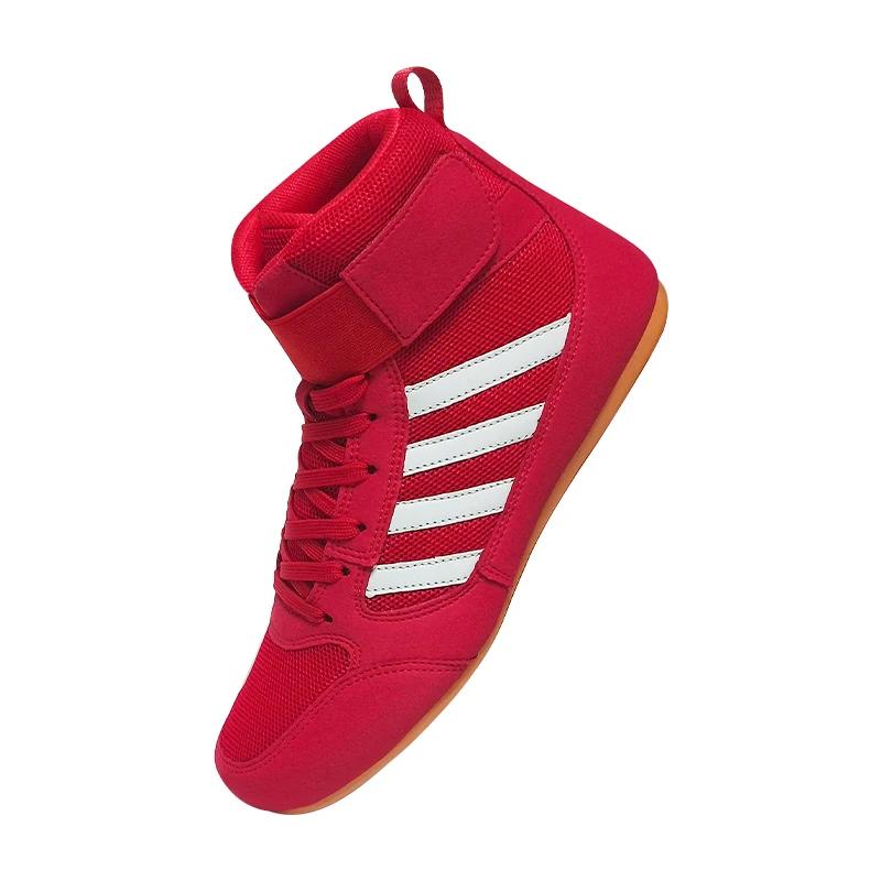 Bottes de lutte professionnelles, chaussures de boxe pour Couples, baskets antidérapantes pour homme