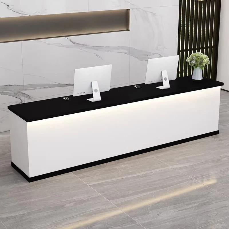 Comptoirs de réception esthétiques simples, minimalistes, modernes, de luxe et uniques pour entrepri